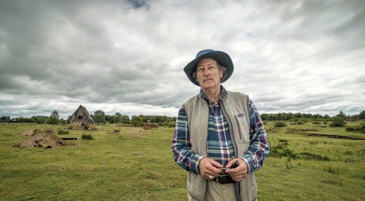 El arqueólogo norteamericano Tom Dillehay, en el sitio de Monte Verde.